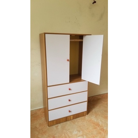 Tủ quần áo cho bé, tủ đựng quần áo gỗ MDF. Sản phẩm lắp ráp 5 tầng, 6 ngăn tủ