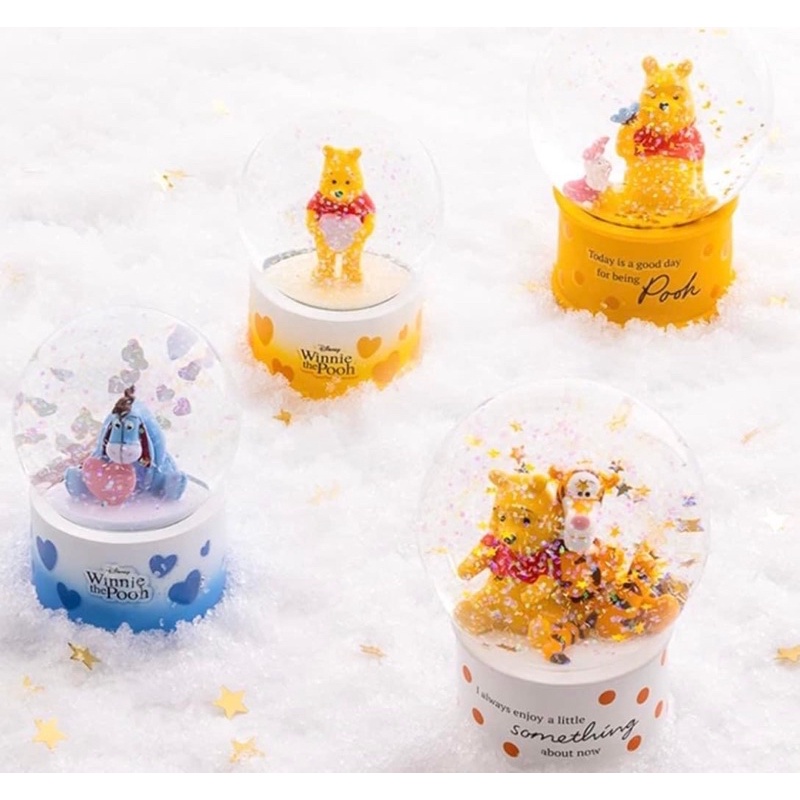 Quả cầu tuyết gấu Pooh Hàn quốc size trung