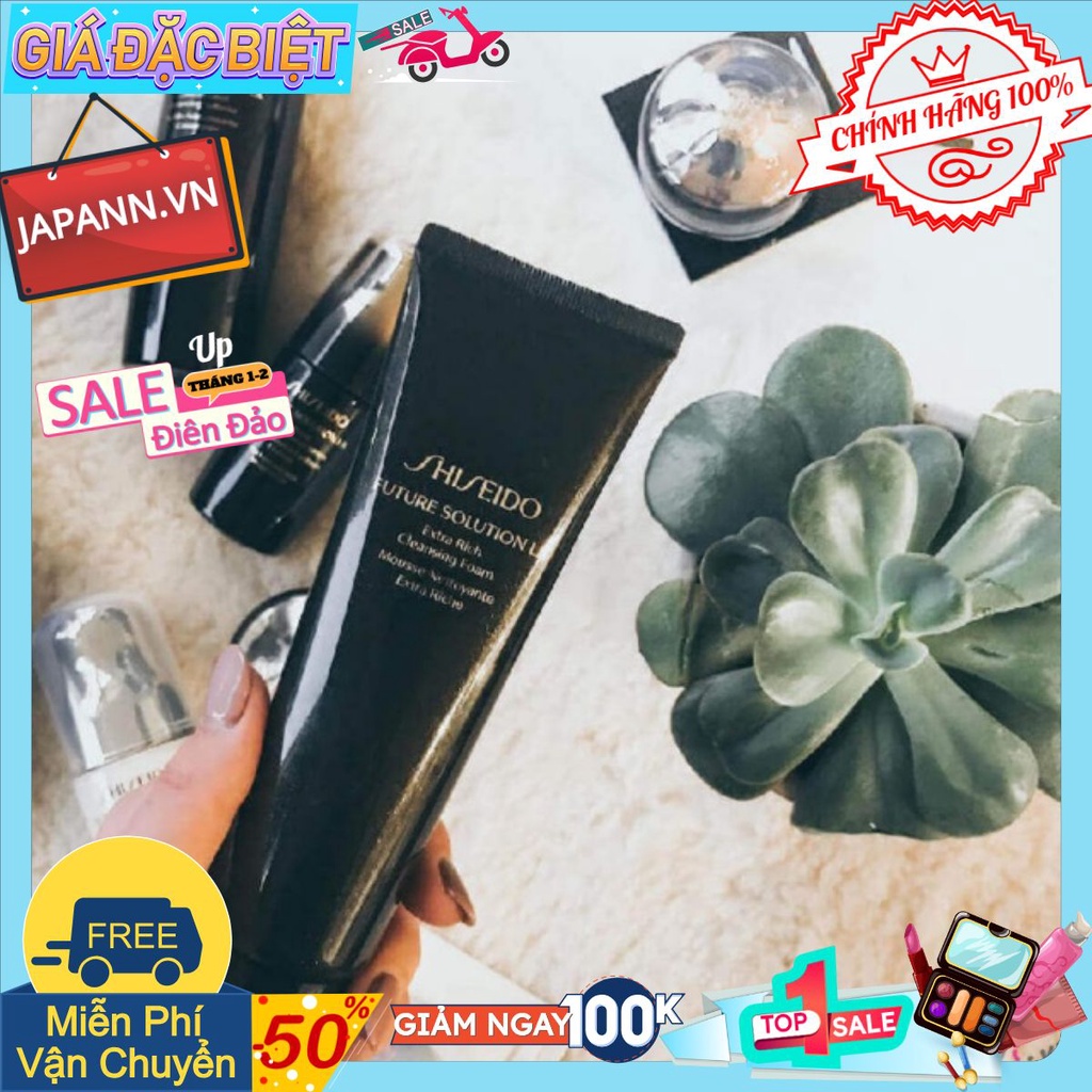 ♥𝐉𝐀𝐏𝐀𝐍𝐍.𝐕𝐍♥ Sữa Rửa Mặt Future Shiseido Solution LX Extra Rich Cleansing Foam E 134g #ＣＨÍＮＨ ＨÃＮＧ １００%