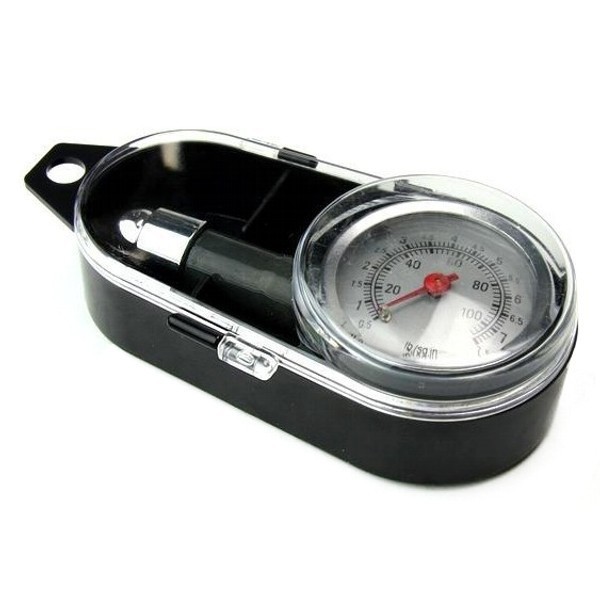Đồng Hồ Đo Áp Suất Lốp Xe Hơi (Đen Hộp Nhựa) - HV Store 447