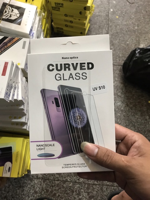 Cường lực full keo UV Samsung S10 / S10plus