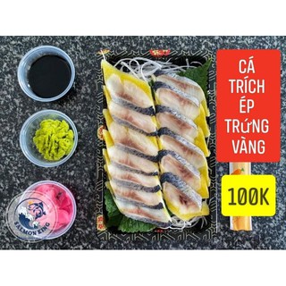 Sashimi Cá Trích ép Trứng