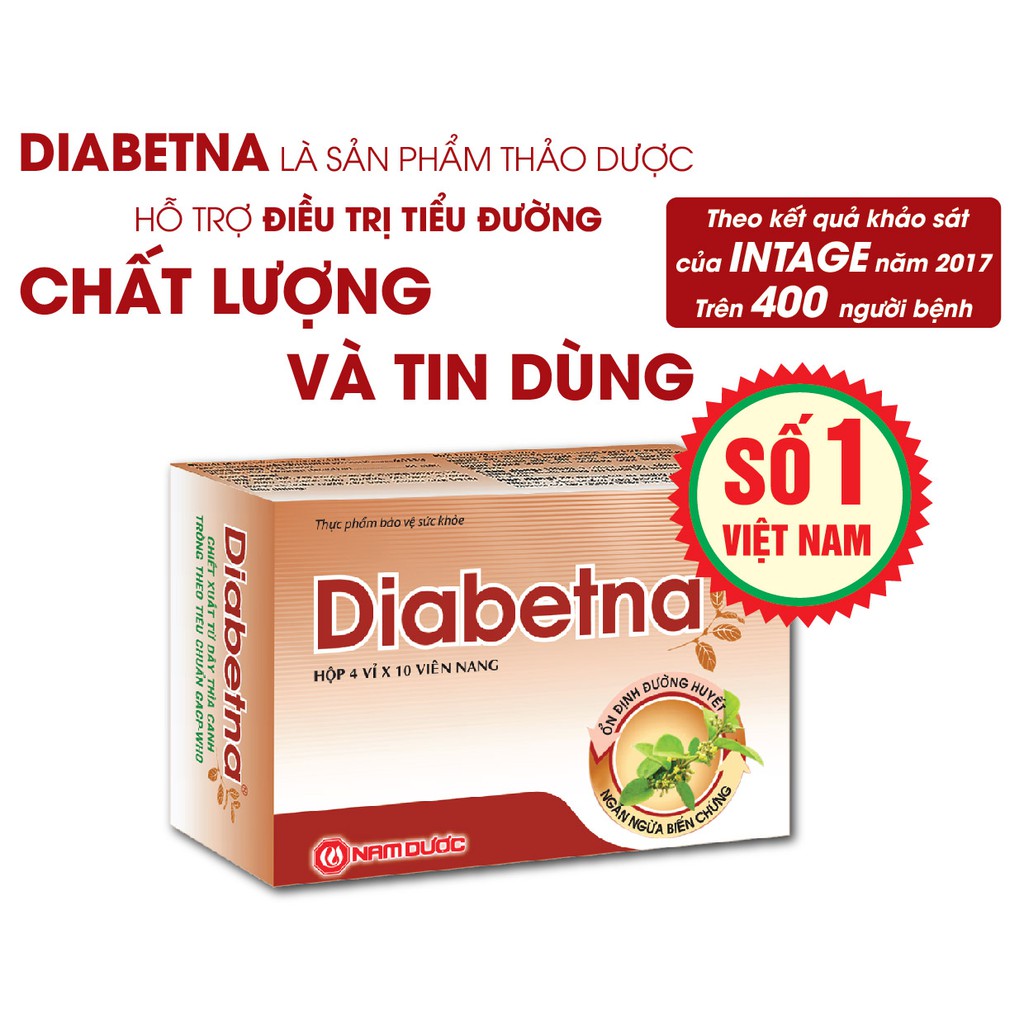 HÀNG CHÍNH HÃNG DIABETNA - Tiểu đường, đái tháo đường, dây thìa canh