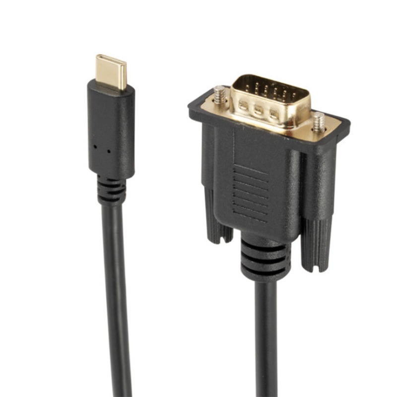 ❤~ Commonly Used 1.8Meters VGA Female to Type C Male Adapter Converter Cable USB-C to VGA Adapter Connector