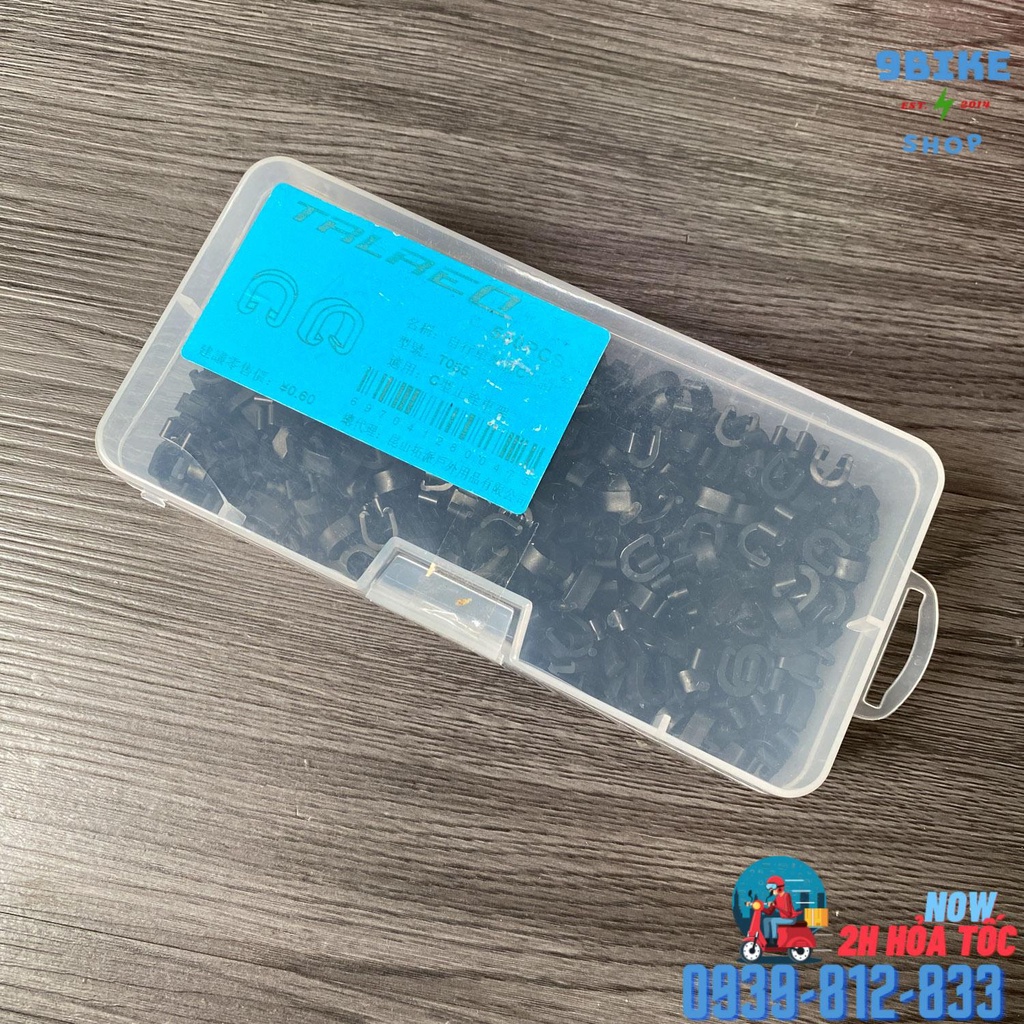 Combo 10 kẹp dây phanh đĩa xe đạp Toopre bằng nhựa hình chữ C