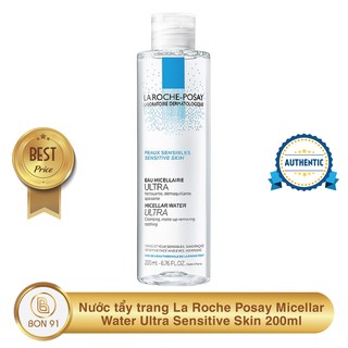 Nước tẩy trang La Roche Posay Micellar Water Ultra Sensitive Skin 200ml - Bon91