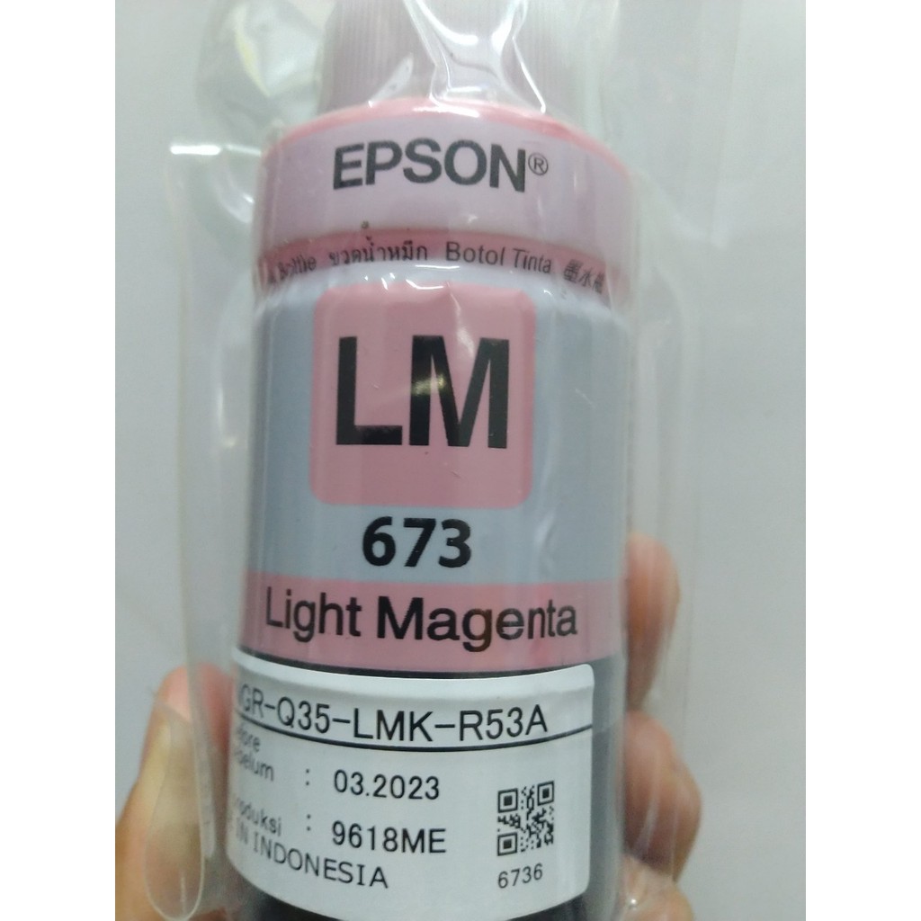 Mực Epson 673 màu đen dành cho máy Epson L805 / L850 / L1800 / L810 / L800-đỏ nhạt (Light Magenta)