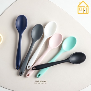 Muỗng súp bằng silicone chịu nhiệt nhiều màu sắc tuỳ chọn