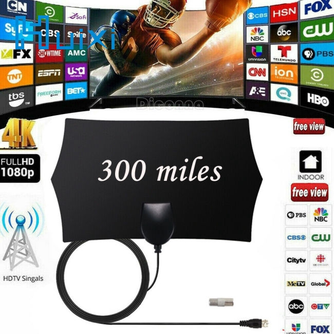 Anten TV kỹ thuật số HD Skywire 4K 1080P sử dụng trong nhà phạm vi 300 dặm