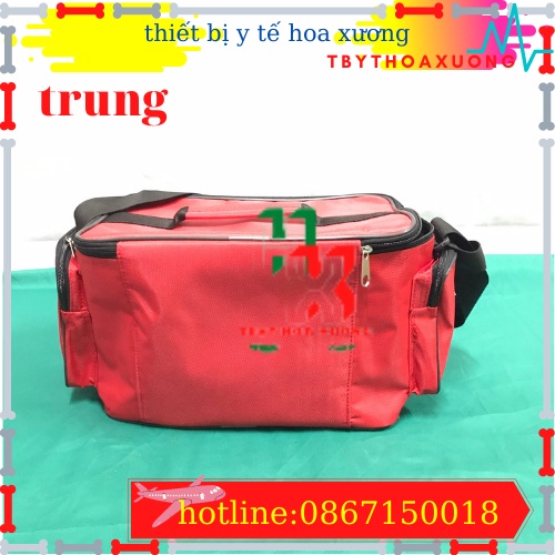 Túi Cứu Thương Cỡ Trung 30x20x20cm - Túi Y Tế(Màu Đỏ)