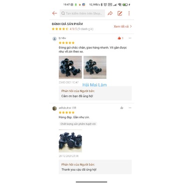 Chốt nhựa vè bánh xe chuẩn cho Mazda gói 10 cái