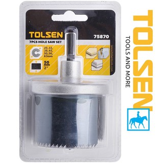 Bộ 7 mũi khoét lỗ gỗ từ 26mm tới 63mm tolsen 75870