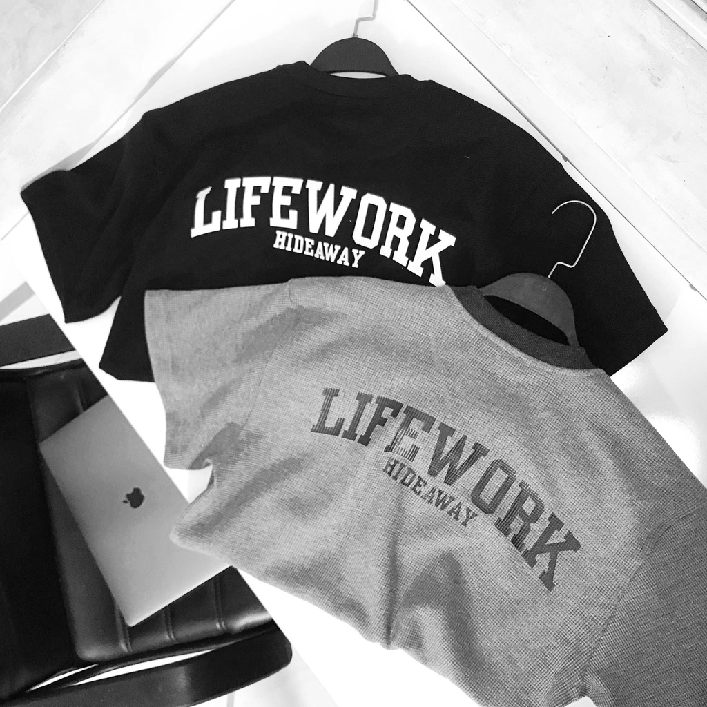 Áo thun unisex túi hộp, chất liệu thun tổ ong dày mịn, form rộng tay lỡ cá tính 9755