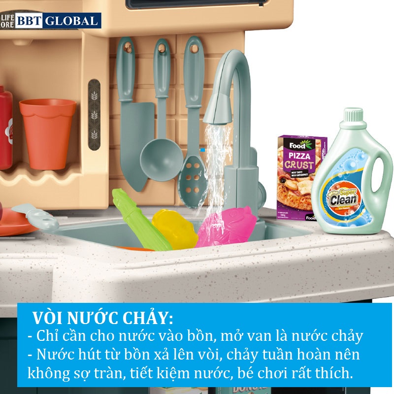Bộ đồ chơi nấu ăn BBT GLOBAL cao cấp cỡ lớn 922-139/922-140