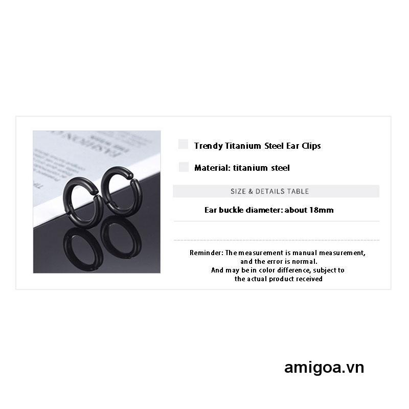 ✨✨Khuyên Kẹp Vành Tai Dạng Kẹp Hai Mặt Bằng Thép Không Gỉ
