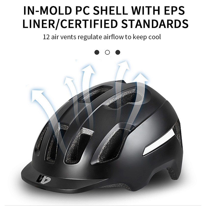 WEST BIKING Bicycle Helmet Integrally-Mold  Ultralight Unisex Adjustable Size