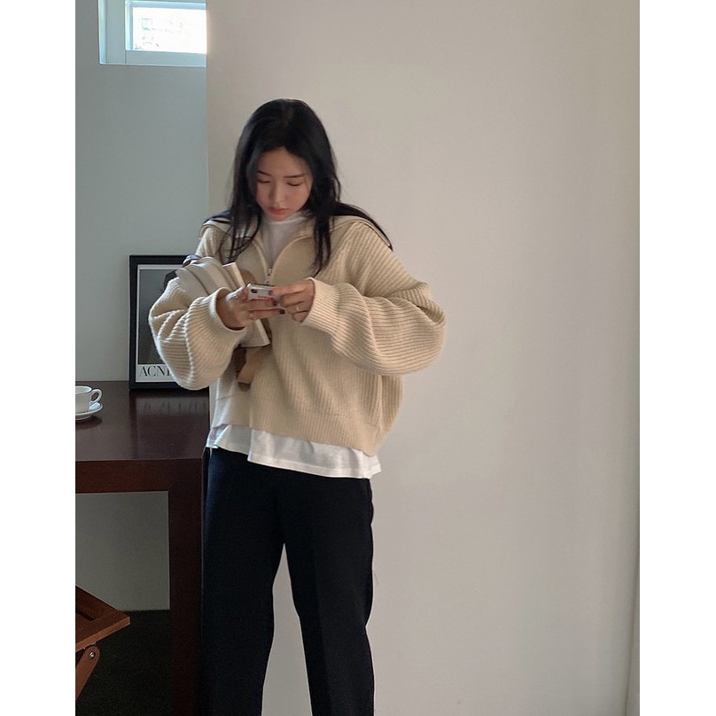 Áo khoác len Supa Renee style Hàn Quốc