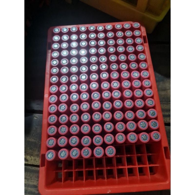 Pin 18650 Li ion Cell Sanyo Đầu Xám Bao Nội Trở Bao Sống 100%