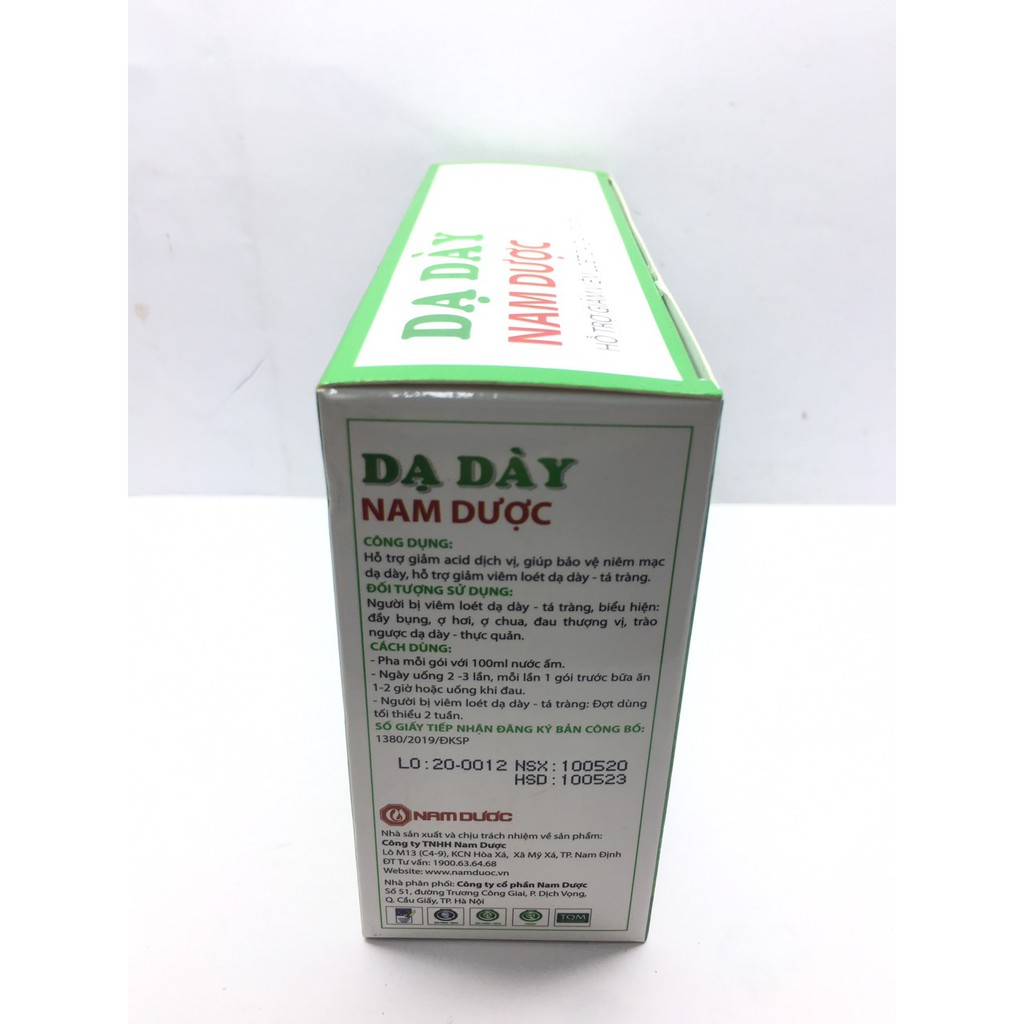 Dạ dày Nam dược hộp 12 gói cốm