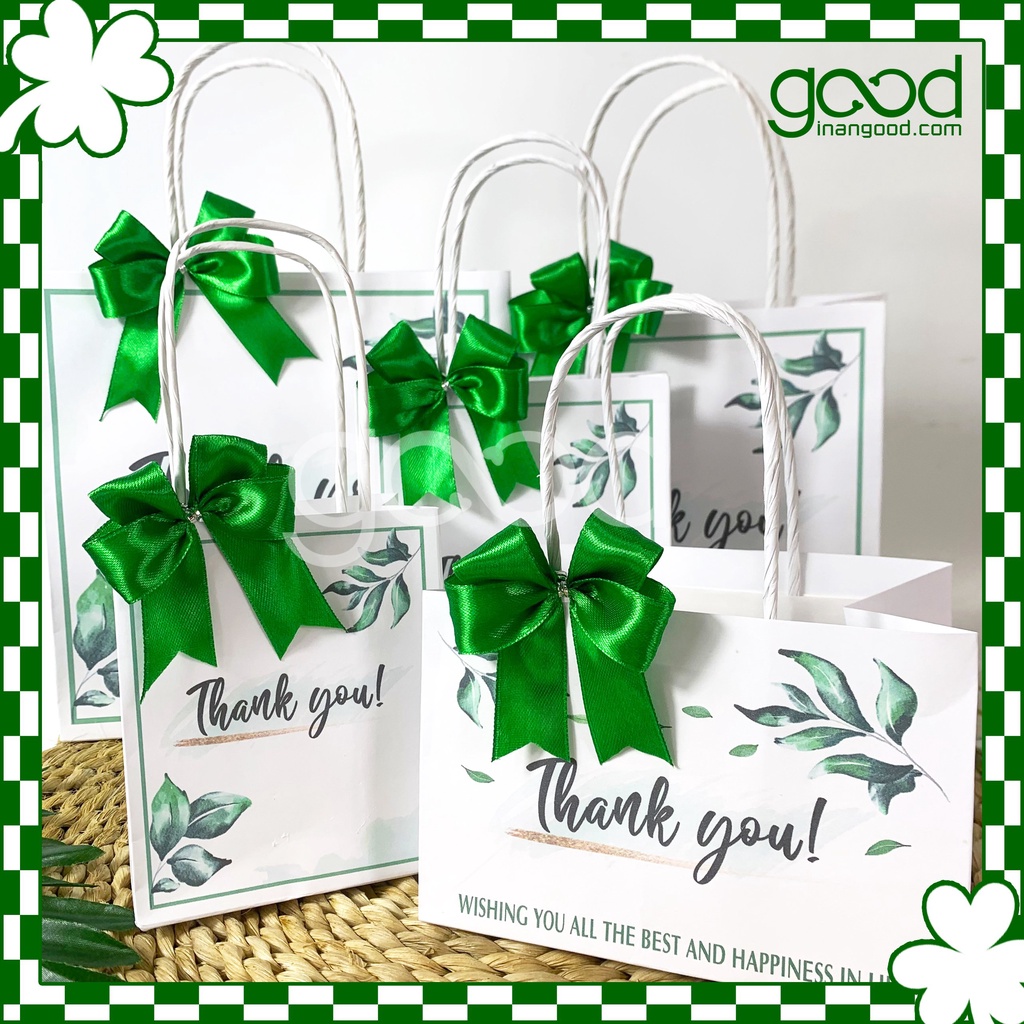 [ẢNH THẬT] SET 10 Túi giấy kraft Nhật loại đẹp hàng chuẩn nhiều mẫu siêu xinh đủ kích thước tặng kèm nơ lụa