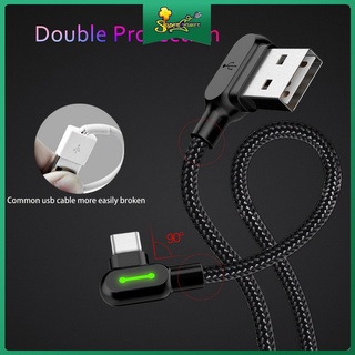 Supergamer 90 Degree Fast Charging IP/Micro Usb/Type-C Usb Cable