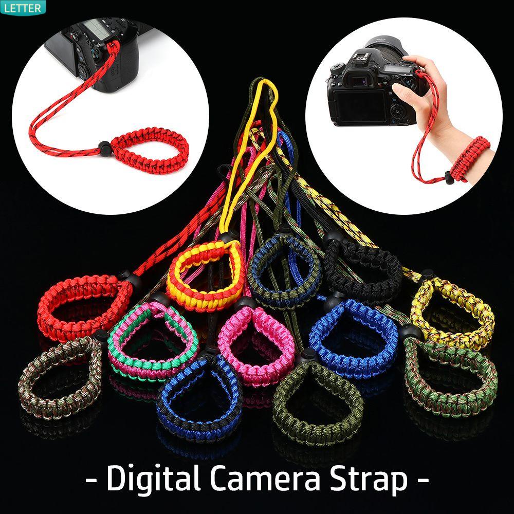 Vòng đeo cổ tay dây bện gắn máy ảnh kỹ thuật số thủ công/ đèn pin chụp ảnh sinh tồn khẩn cấp