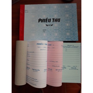 [SẮPHẾT]Phiếu thu 3 liên 50 bộ 13x19 - 150 tờ