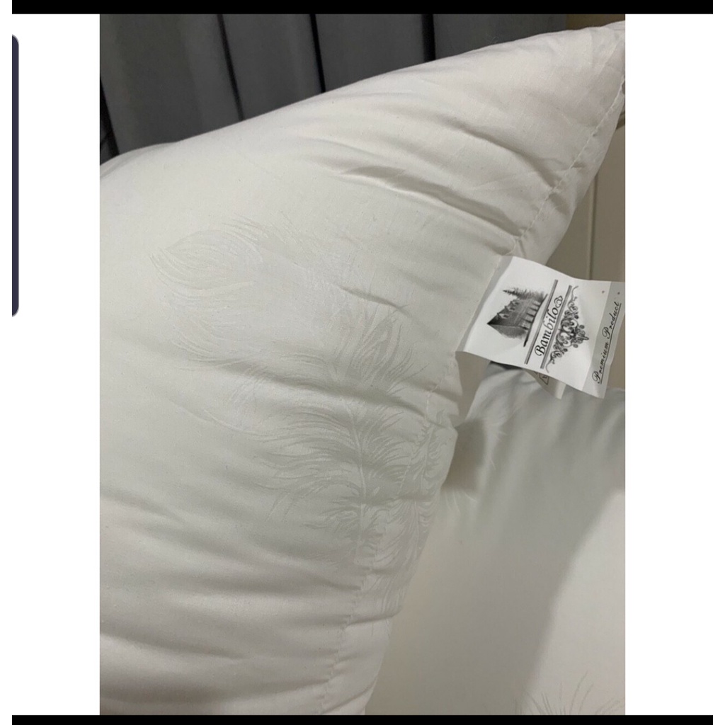 Ruột Gối Đầu hiệu Bambilo  - Gối Lông Vũ - Kích Thước 45cm x 65cm, mềm , êm , bền