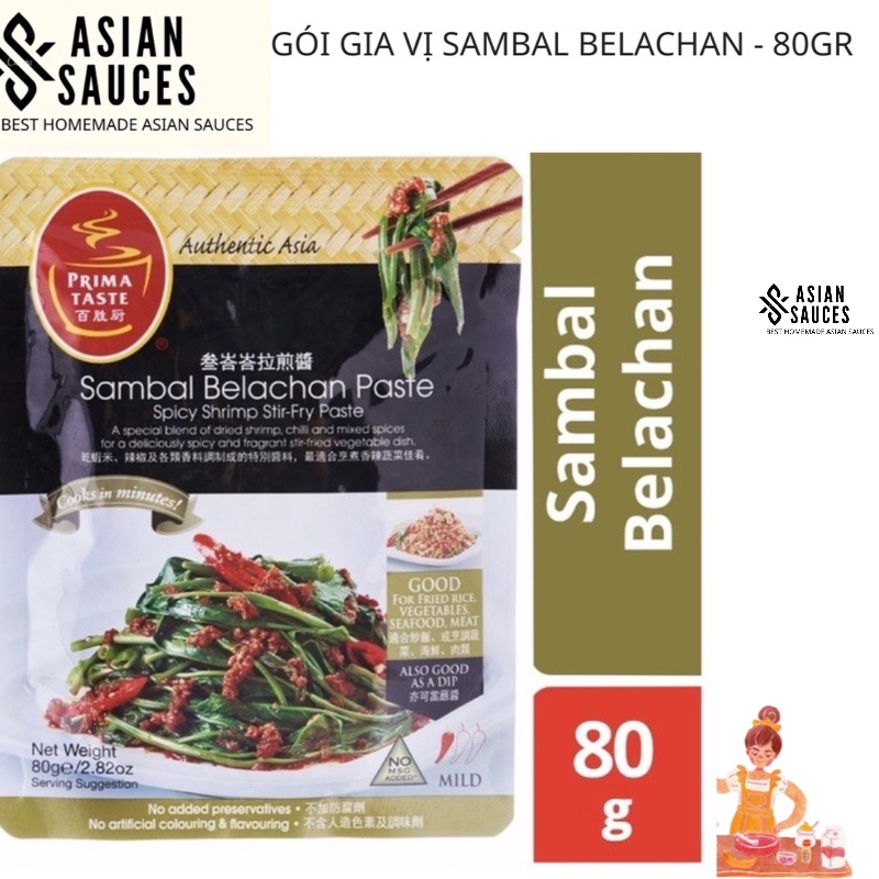 Gói gia vị Samba Belachan Prima Taste 80gr