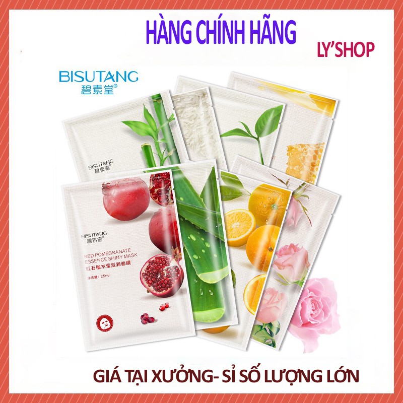 Mặt Nạ Hoa Quả 8 vị Bisutang Mặt nạ giấy trái cây cấp ẩm LYSHOP A27