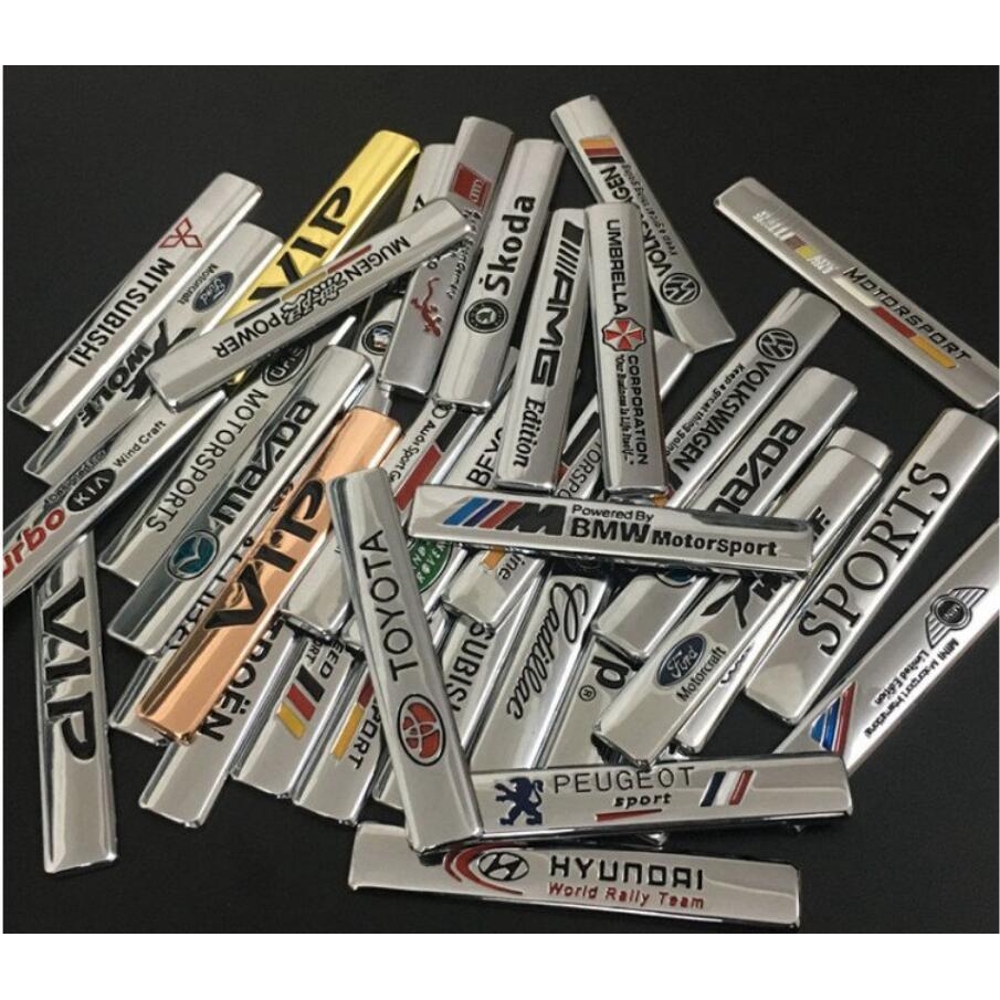 ❤Miếng Dán Trang Trí Xe Hơi Bằng Kim Loại❤Logo Kim Loại Trang Trí Xe Hơi Đẹp Mắt