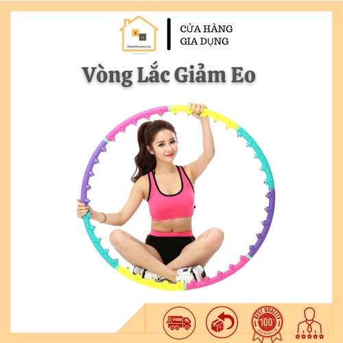Vòng Lắc Giảm Eo Gấp Gọn Hạt Massage Nhựa Cao Cấp