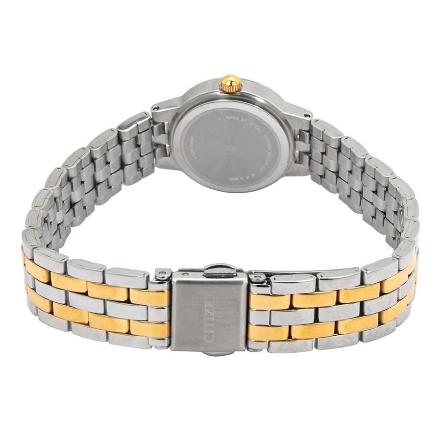 Đồng Hồ Nữ Citizen Đính Đá Swarovski Dây Thép Không Gỉ EJ6104-51P - Mặt Vàng