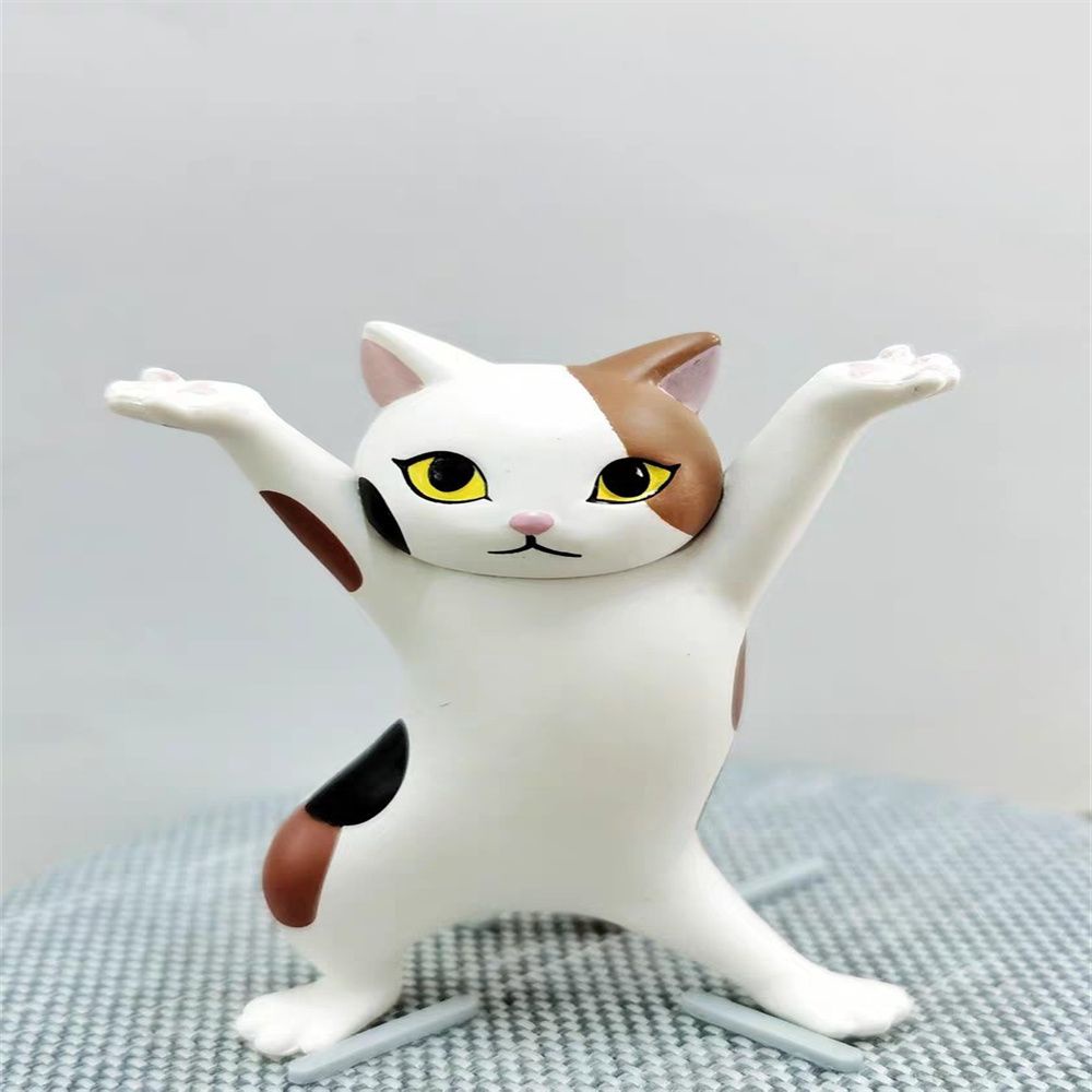 Mô Hình Chú Mèo Bằng Nhựa Resin Đáng Yêu Trang Trí Bàn Làm Việc