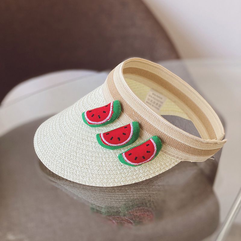 Mũ Lưỡi Trai Hở Chóp Chống Nắng Họa Tiết Trái Cây Hoạt Hình Dễ Thương Cho Bé