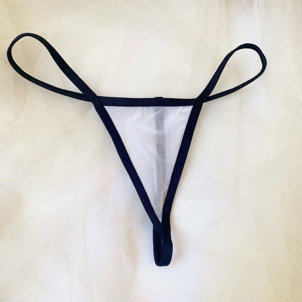 CK057 - Quần lót lưới trơn đơn giản xuyên thấu dễ kết hợp các váy ngủ - kelly wang