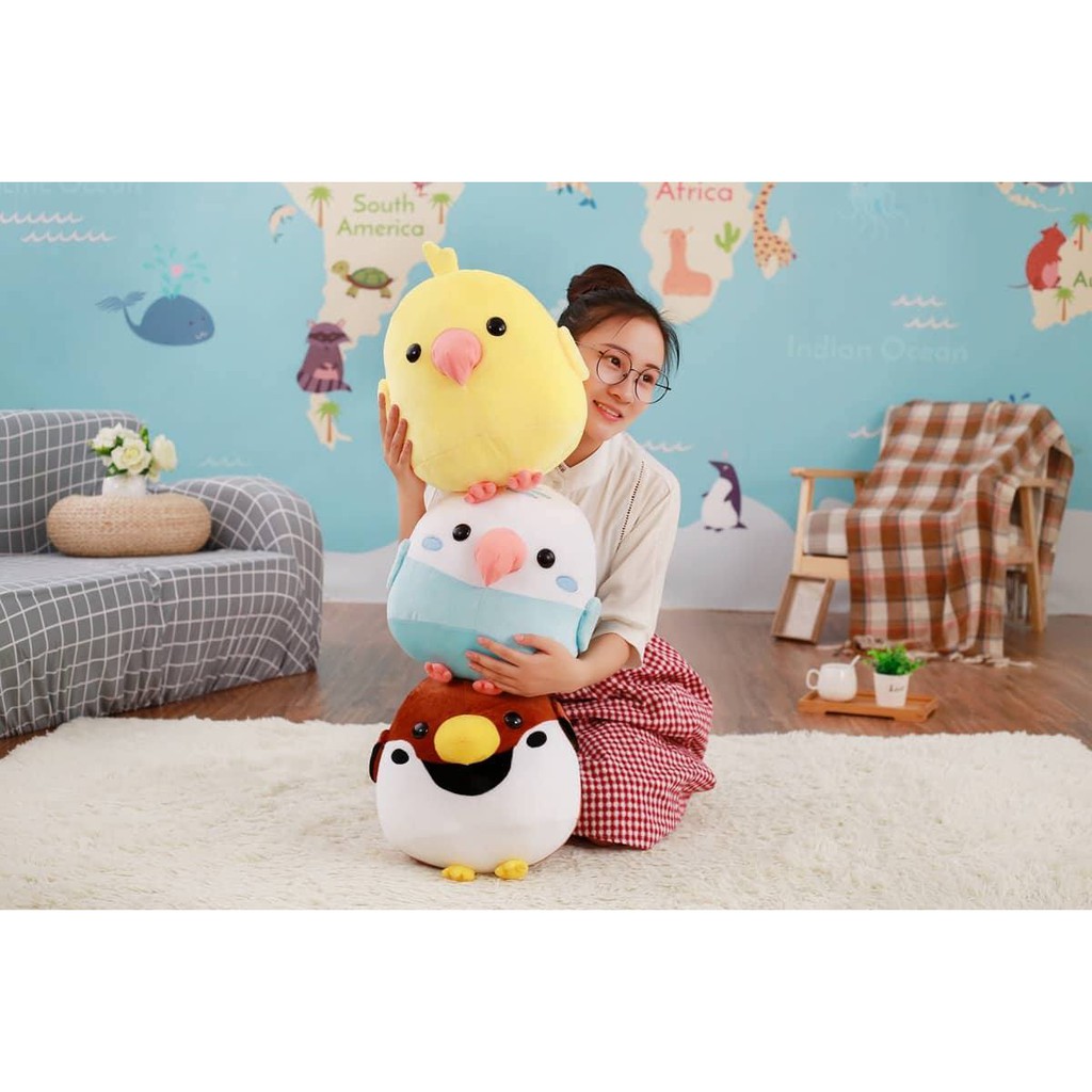 Chim sẻ bông Amuse cỡ bự cho fan Wanna One Park Woo Jin