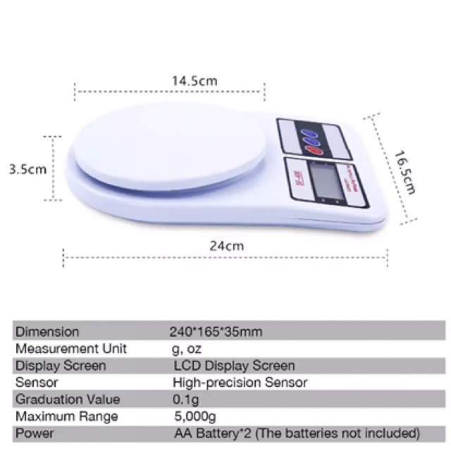 Cân điện tử nhà bếp mini SF-400