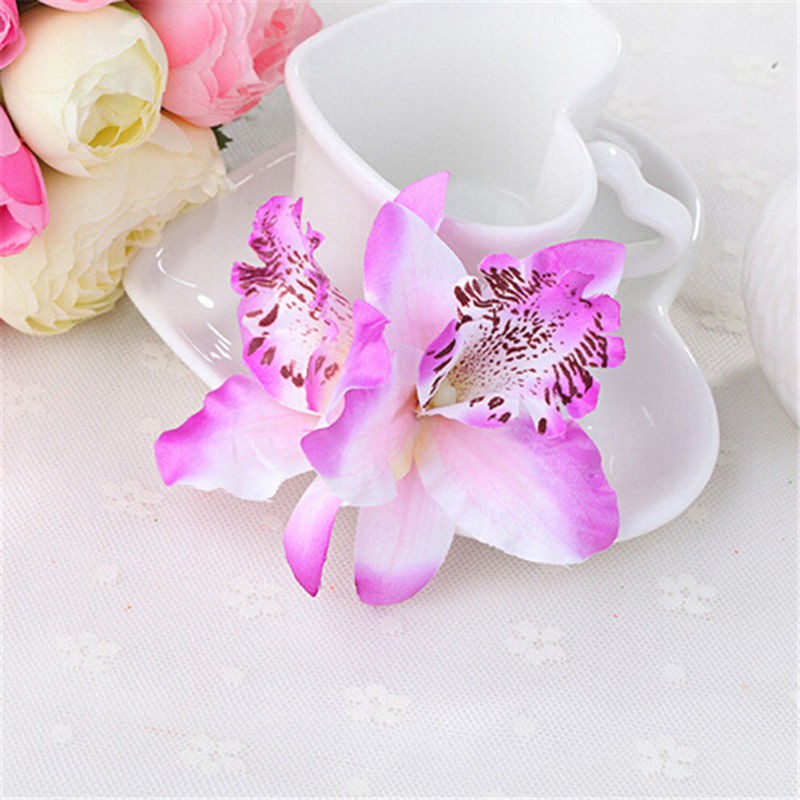 Kẹp tóc hình hoa lan nhiều màu dễ thương dành cho nữ