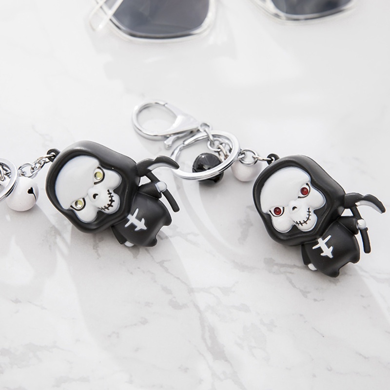 Móc Khóa Hình Ma Có Đèn LED Và Âm Thanh Vui Nhộn Cho Halloween