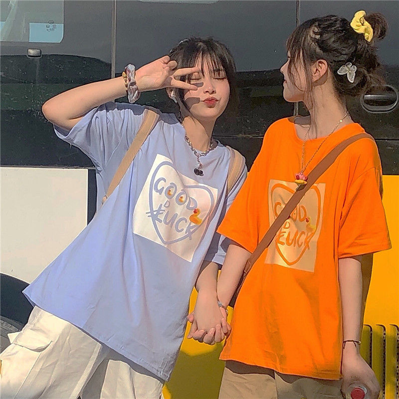 Áo Phông Nữ Summer New Cute Print Short Sleeve T-shirt Female Students