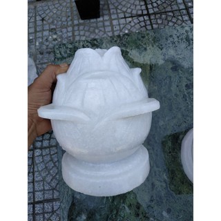 cặp sen đá để mộ bằng đá trắng