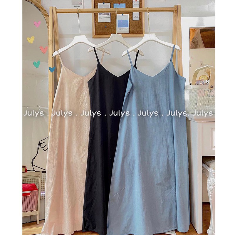 Váy 2 Dây Chất Thô Cổ Chữ V Hàng Quảng Châu M251- Lolla_Fashion | BigBuy360 - bigbuy360.vn