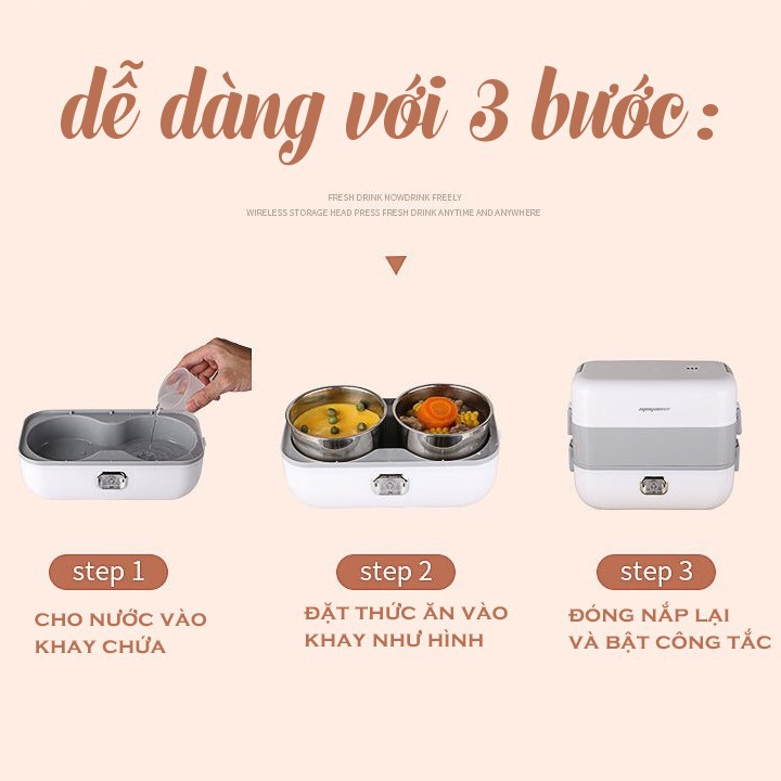 Hộp Cơm Văn Phòng Chigo - Cặp Lồng Cơm Cắm Điện Đa Năng | BigBuy360 - bigbuy360.vn