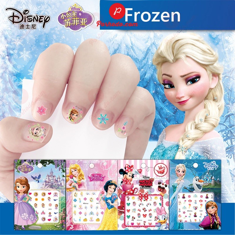 Set dán móng tay 3D 200 hình 6 chủ đề mẫu mới 5 in 1 đáng yêu cho bé gái KB216090