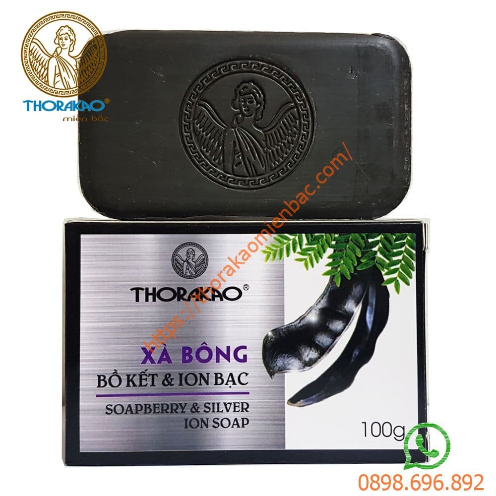 Xà bông Bồ kết Ion Bạc Thorakao 100g