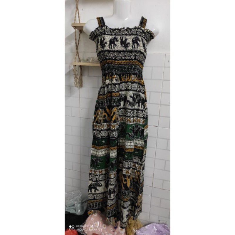 đầm nhún hai dây combo thiettran