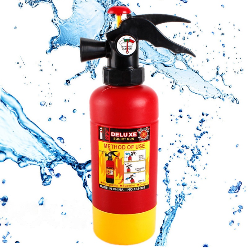 WMMB Kids Swimming Toy Water Pool Supplies Press Spray Toy Extinguisher Shape Swimming Pool Water Fighting Active Toys