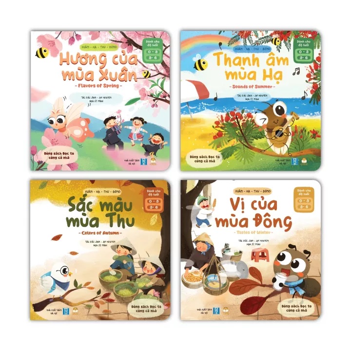 Sách - Bộ Xuân - Hạ - Thu - Đông (Song Ngữ)