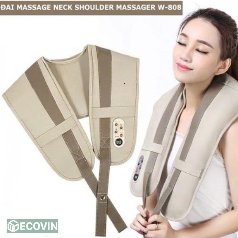 Đai Massage Cổ ⚡️𝐅𝐑𝐄𝐄 𝐒𝐇𝐈𝐏⚡️ Vai Gáy, Lưng Nhật Bản Osaka, 💝BH 24 THÁNG💝